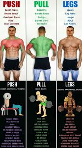 Push Pull Legs Weight Training Workout Schedule For 7 Days