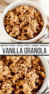 vanilla granola gluten free dairy