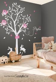 Wall Decals Nursery Tree With Owls And
