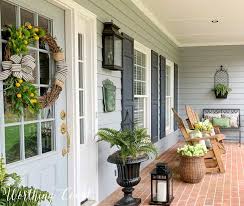 spring front porch tour and decorating