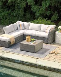 Huge selection of outdoor furniture products. Ashley Cherry Point 4 Piece Outdoor Sectional Set Austin S Furniture Depot