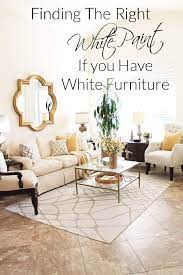 white paint if you have white furniture