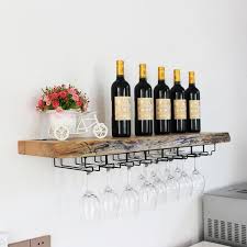 Modern Wooden Wall Mounted Wine Rack