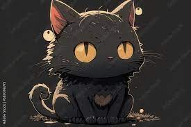 Cute Cartoon Cat Background Cute