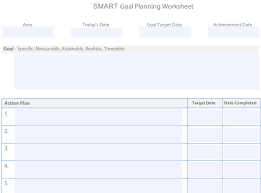 goal setting templates excel