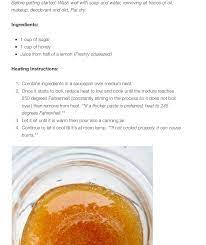 diy removing sugar wax without strips