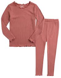 Vaenait Baby 12m 7t Toddler Kids Unisex Girls Boys Soft Comfy Modal Tencel Shirring Sleepwear Pjs Pajama Set