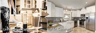 unfinished kitchen cabinets vs rta