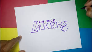 Check out this fantastic collection of lakers logo wallpapers, with 50 lakers logo background images for your desktop, phone or tablet. How To Draw The Official Logo Of The Los Angeles Lakers Youtube