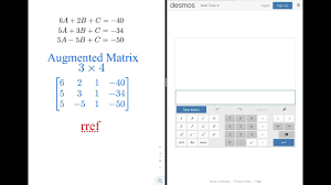 Use Desmos Matrix Calculator To Solve