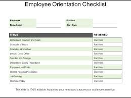 Employee Orientation Checklist Powerpoint Slide Graphics