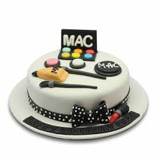 mac make up themed cake