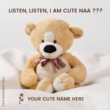 cute status teddy bear image
