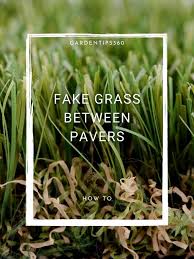 Artificial Grass Between Pavers How