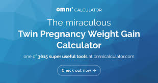 twin pregnancy weight gain calculator