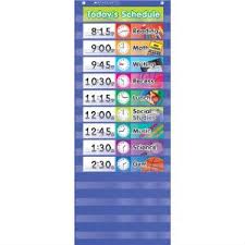 Daily Timetable Pocket Chart Buy Pocket Chart Hanging Charts Daily Scheduel Wall Chart Laminated Charts Custom Wall Planner Product On Alibaba Com