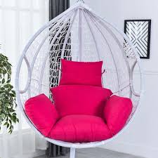 Only Pillow Rattan Swing Patio Garden