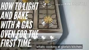 How to light and bake with a gas oven for the first time. - YouTube