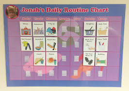 Kids Daily Routine Chart A3 Personalised Rocket Velcro Boys