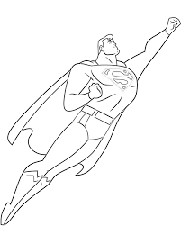 dibujo para colorear superman dibujos