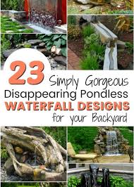 Pondless Disappearing Waterfall Designs
