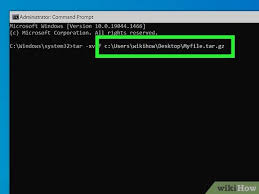 a tgz file in windows from the command line