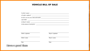 Simple Bill Of Sale Form Radiovkm Tk