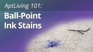 remove ball point ink from carpet