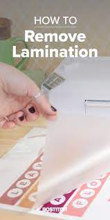 how to remove lamination from paper