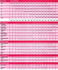 Classique Bra Size Chart Size Chart For Leisure Forms And