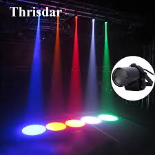 Us 9 97 30 Off Thrisdar 5w Led Pinspot Spotlight Beam Stage Light Single Color Disco Dj Party Ktv Mirror Ball Reflective Pinspot Stage Lamps In