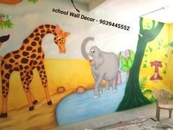 school classroom wall painting school