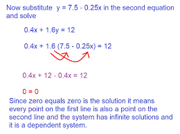 linear equations dependent system