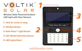 solar led wall light with movement