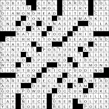 Laxcrossword Com Answers To The Los Angeles Times Crossword
