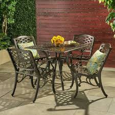 Aluminum Tabletop Brown Dining Sets