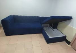 velvet 4 seater pine wood sofa bed