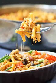 Southwestern Macaroni And Cheese With Ground Turkey Recipe Recipes  gambar png