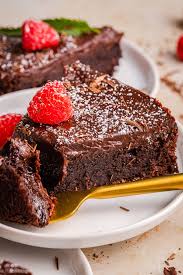 fudgy flourless chocolate cake er