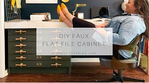 diy faux flat file cabinet a great