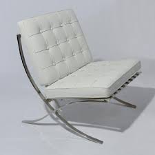 Get 5% in rewards with club o! Barcelona Lounge Chair In White Leather Modern Accent Ebay