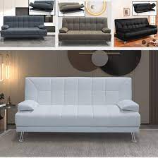 Linen Sofa Bed 188x111 Cm Model Francesca