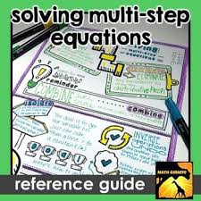 Solving Multi Step Equations Reference