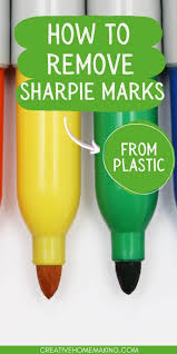 remove permanent marker from plastic