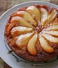 upside down toffee pear cake