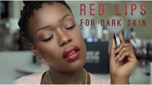 red lipstick for woc dark skin