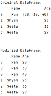 values into rows in pandas dataframe