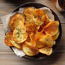 The first step is to peel the potatoes. Air Fryer Potato Chips Recipe How To Make It Taste Of Home