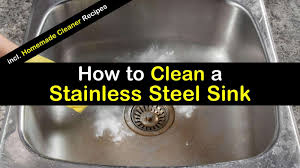 to clean a stainless steel sink