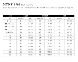 75 Comprehensive Mynt 1792 Size Chart